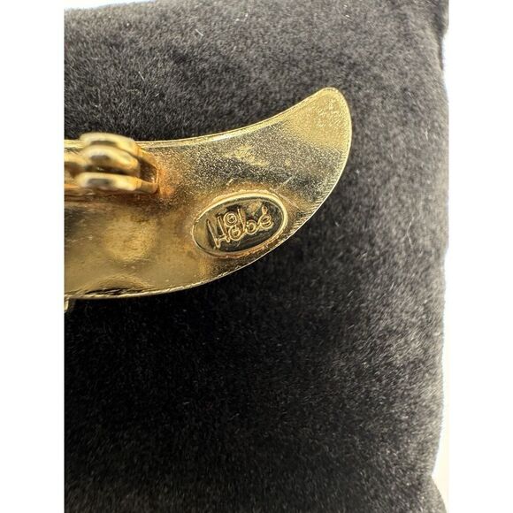 Rare Vintage Hobé Signed Gold Tone Egyption Revival Sphinx Lapel‎ Pin Brooch - Picture 3 of 10